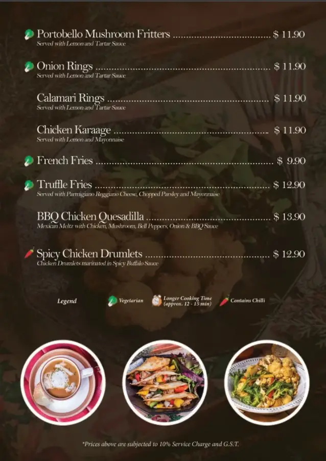 Brunches Café Menu Singapore