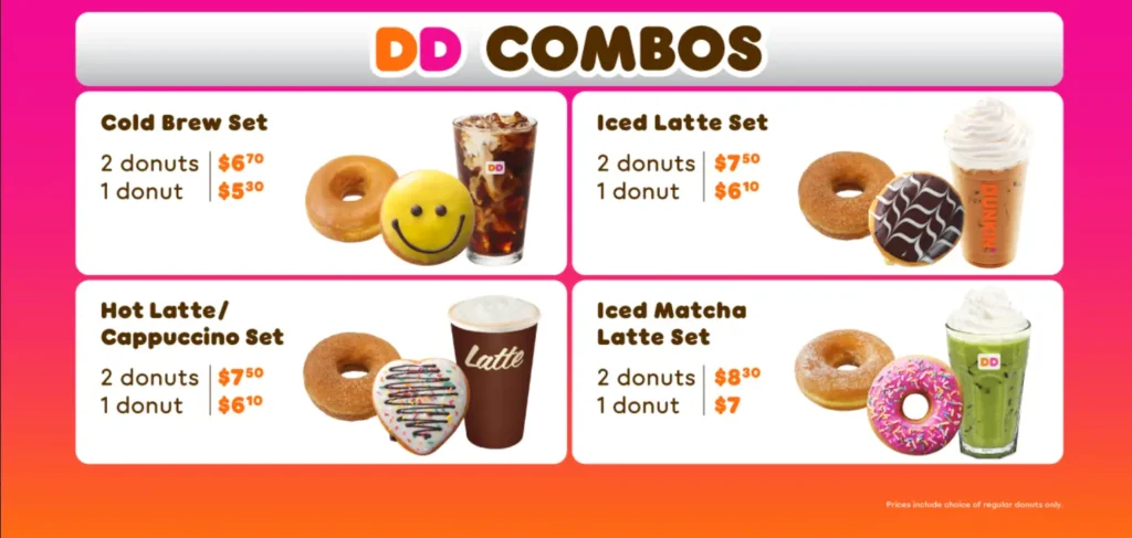 Dunkin Donuts Menu Singapore