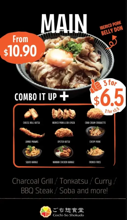 Gochi So Shokudo Menu Singapore