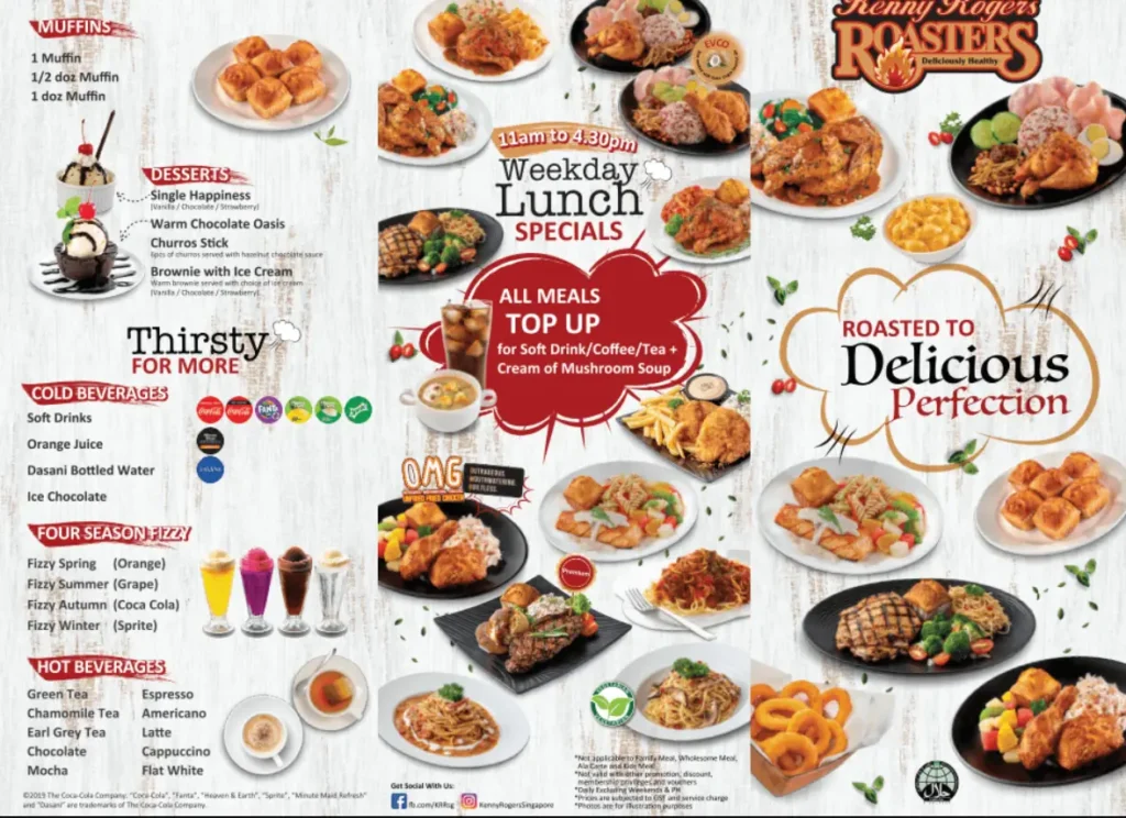 Kenny Rogers Menu Singapore