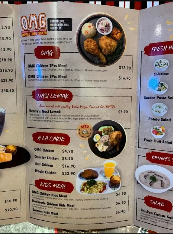 Kenny Rogers Menu