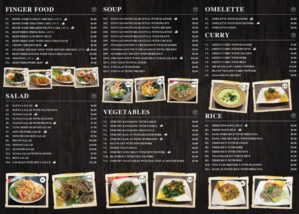 Soi 47 Menu Singapore