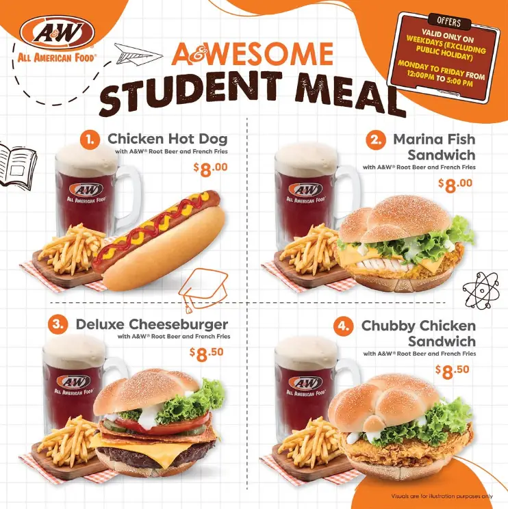 A&W Menu